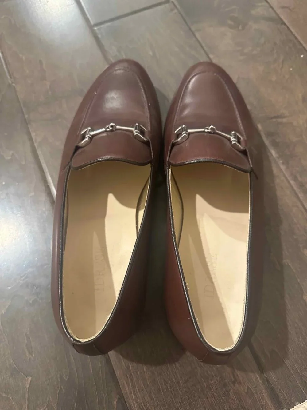 Brown Leather Dress Loafers 10.5 EE